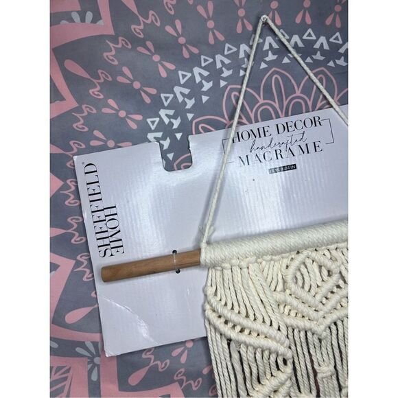 NEW Sheffield Home Handcrafted Macrame 16”x24” - Picture 3 of 4